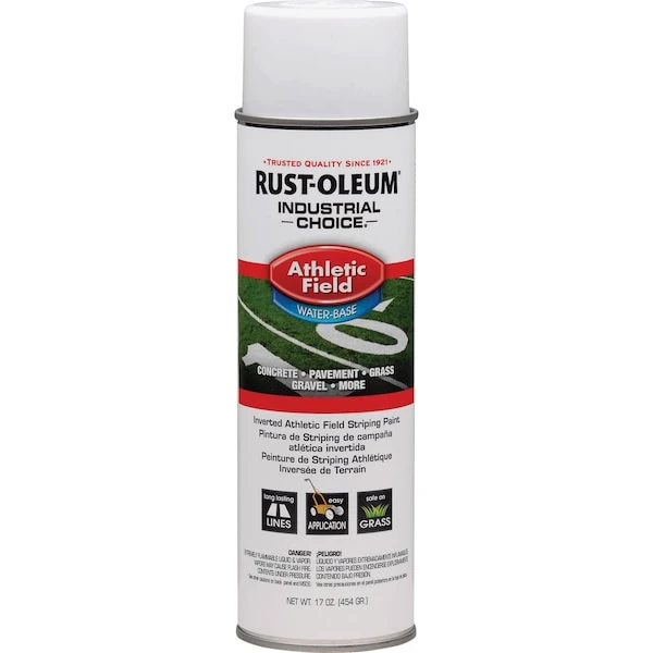 Rust-Oleum Athletic Field Striping Paint, 17 Oz., White, Water -Based - Image 5