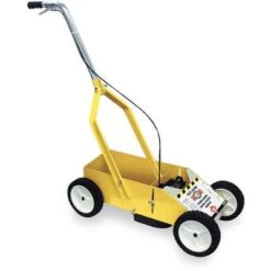 Rust-Oleum Striping Machine: Can Of Marking Paint, 32 In Overall L, Steel/Plastic, (4) Wheels