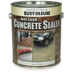 Rust-Oleum Sealer: Base, Water, Clear, 1 Gal Container Size, Rock Solid
