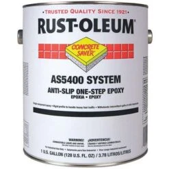 Rust-Oleum Flat Epoxy Ester Anti-Slip Floor Coating, Silver Gray, 1 Gal.