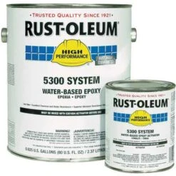 Rust-Oleum Silver Gray Epoxy Activator And Finish Kit, Gloss Finish, 200 To 350 Sq Ft./gal Coverage, Size: (2) 1