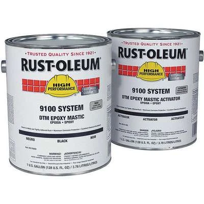 Rust-Oleum Navy Gray Epoxy Activator And Finish Kit, Semi-Gloss Finish, 115 To 190 Sq. Ft./gal. Coverage, Size:
