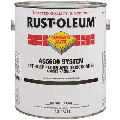 Rust-Oleum Gloss Acrylic Anti-Slip Floor And Deck Coating, Yellow, 1 Gal.