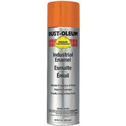 Rust-Oleum High Performance Rust Preventative Spray Paint Gloss Safety Orange For Metal, Steel, 15 Oz.