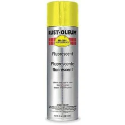 Rust-Oleum High Performance Rust Preventative Spray Paint Fluorescent Fluorescent Yellow For Metal, Steel, 1