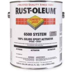 Rust-Oleum Epoxy Coating Activator: Polyamine Converted Epoxy, 2-Step System Components, Clear