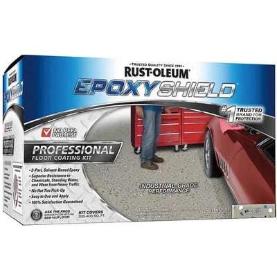 Rust-Oleum Semi-Gloss Epoxy Floor Coating Kit, Dark Gray, 2 Gal.