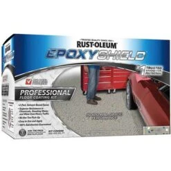 Rust-Oleum Semi-Gloss Epoxy Floor Coating Kit, Tile Red, 2 Gal.