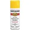 Rust-Oleum Aerosol Paint: Std Spray Paints, Gen Purpose Spray Paint, Yellow, Solvent, Modified Alkyd