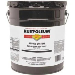 Rust-Oleum Anti-Slip Floor Coating: Epoxy Ester, 1-Step System Components, AS5400, Concrete Saver