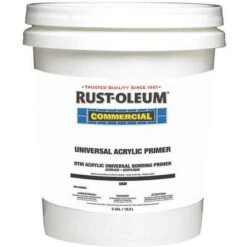 Rust-Oleum Interior/Exterior Primer With 155-520 Ft./gal. Coverage, Gloss Gray, 5 Gal.