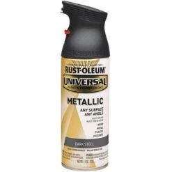 Rust-Oleum Universal Spray Paint Gloss Dark Steel For Aluminum, Metal, Wood, 11 Oz.