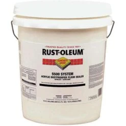 Rust-Oleum Sealer: Base, Water, Clear, 5 Gal Container Size, Concrete Saver 5500