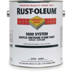 Rust-Oleum Gloss Urethane Modified Acrylic Floor Paint, White, 1 Gal.