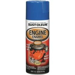 Rust-Oleum Engine Enamel: Exterior, Engine Enamel, Solvent, Modified Alkyd, Metal, Smooth, Smooth