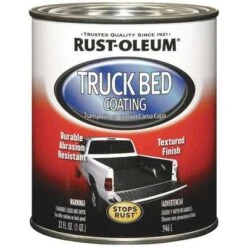Rust-Oleum Truck Bed Coating, Black, 1 Qt Container Size, 35 To 40 Sq Ft. Coverage, Textured