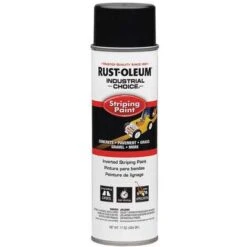 Rust-Oleum Striping Paint: Inverted Paint Dispensing, Black, 20 Oz., 150 Linear Ft./4 In Stripe