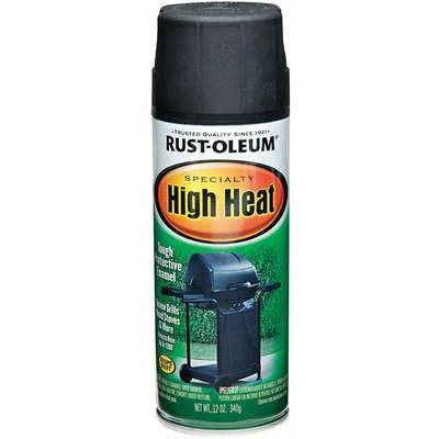 Rust-Oleum High Heat Spray Paint Satin Silver For Metal, Wood, 12 Oz.