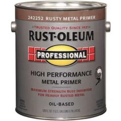 Rust-Oleum Interior/Exterior Primer With 255 To 435 Sq. Ft./gal. Coverage, Semi-Gloss Flat Red, 1 Gal.