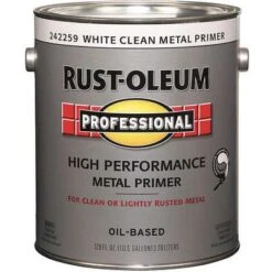 Rust-Oleum Interior/Exterior Primer With 255 To 435 Sq. Ft./gal. Coverage, Semi-Gloss White, 1 Gal.