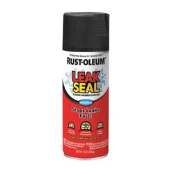 Rust-Oleum Leak Sealer: Latex/Oil, Black, 12 Oz Container, Gutters/Flashing/Ductwork/Roofs, Gloss