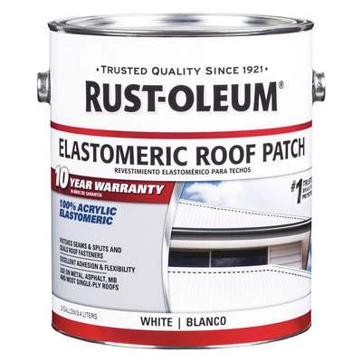 Rust-Oleum Elastomeric Sealant: Water, White, 0.9 Gal Container, 0 G/L