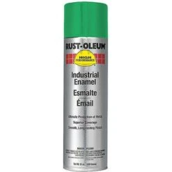 Rust-Oleum High Performance Rust Preventative Spray Paint Gloss Safety Green For Metal, Steel, 15 Oz.
