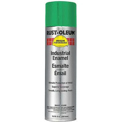 Rust-Oleum High Performance Rust Preventative Spray Paint Gloss Safety Green For Metal, Steel, 15 Oz.