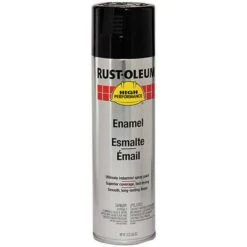 Rust-Oleum High Performance Rust Preventative Spray Paint High Gloss Black For Metal, Steel, 15 Oz.