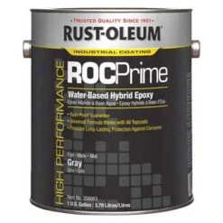 Rust-Oleum Interior/Exterior Primer With 225 To 380 Sq Ft./gal Coverage, Flat Gray, 1 Gal