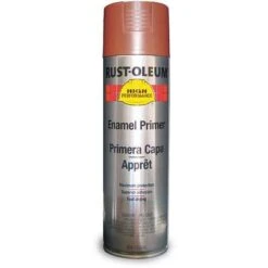 Rust-Oleum Solvent-Base Rust Preventative Spray Primer, Flat Red, 15 Oz.