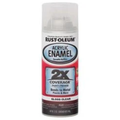 Rust-Oleum Auto Body Paint/Primer: Clear, Gloss, 12 Oz. Container Size, 12 Oz. Net Wt