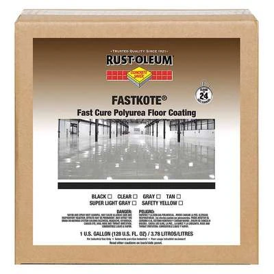 Rust-Oleum Floor Coating: Aromatic Polyurea, Solvent, Floor Coating, Safety Yellow, Yellows, Pouch