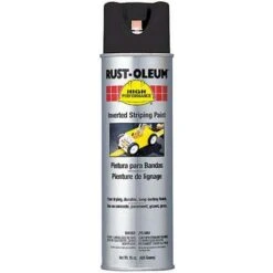 Rust-Oleum Rustoleum Inverted Tip Striping Paint, 18 Oz., Black