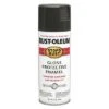 Rust-Oleum Stops Rust Gloss Spray Paint, Charcoal Gray, 12 Oz.