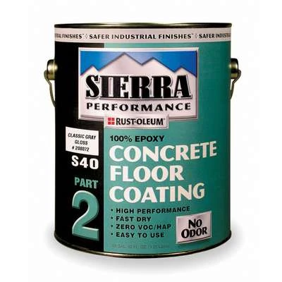 Rust-Oleum Gloss Epoxy Floor Coating, Classic Gray, 1 Gal. Container, Partial Fill 42 Fl Oz. - Image 2