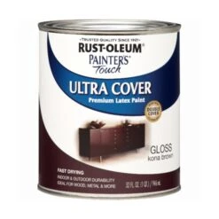 Rust-Oleum Interior Paint, Kona Brown, 1 Qt