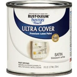 Rust-Oleum Ultra Cvr Sat Wht 8Oz