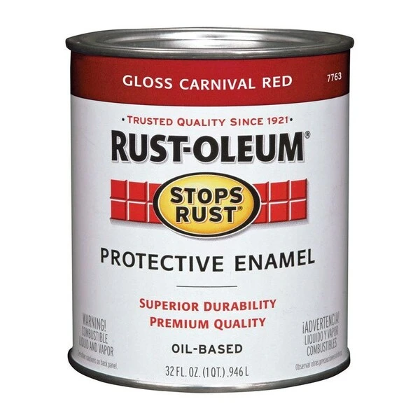 Rust-Oleum Enamel Gls Carnv Red Qt