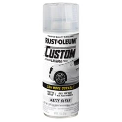 Rust-Oleum Automotive Premium Custom Lacquer Spray Paint, Matte Clear, 11 Oz.