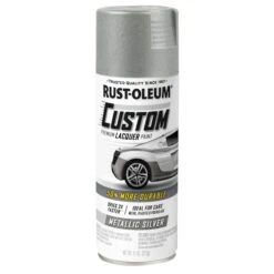 Rust-Oleum Automotive Premium Custom Lacquer Spray Paint, Metallic Silver, 11 Oz.