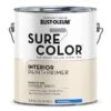 Rust-Oleum Sure Color Interior Wall Paint And Primer, Eggshell Antique White, 1 Gal