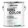 Rust-Oleum Sure Color Interior Wall Paint And Primer, Semi-Gloss White, 1 Gal