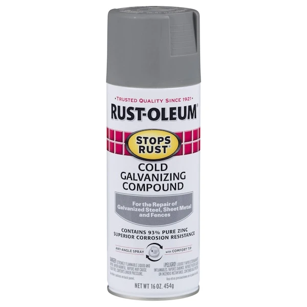 Rust-Oleum Gray, Flat, 16 Oz