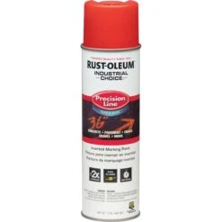 Rust-Oleum Marking Paint Spray, Water-Based, 17 Oz, Safety Red