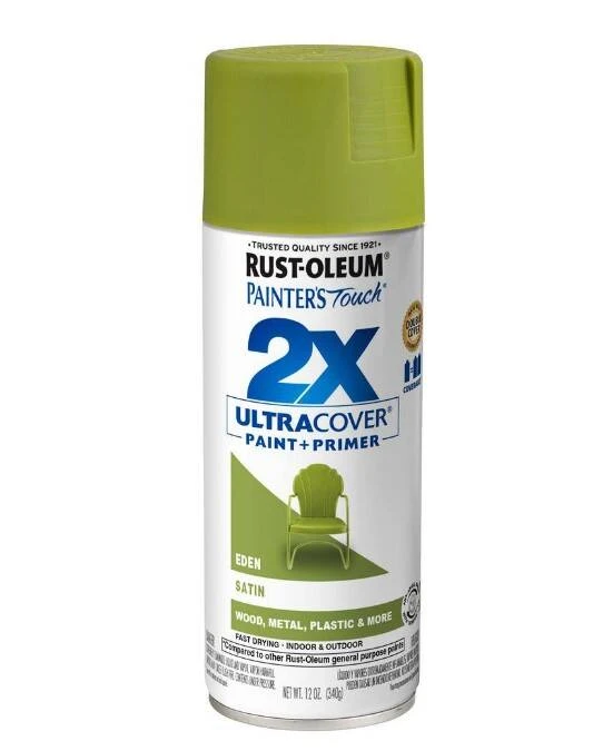 Rust-Oleum 12-Ounce Satin Eden 2X Ultra Cover Paint And Primer Spray Paint - Image 2