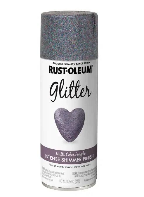 Rust-Oleum 10 1/4-Ounce Multicolor Purple Glitter Spray Paint - Image 2