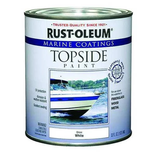 Rust-Oleum Topside Paint, White, Alkyd