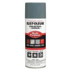 Rust-Oleum Spray Paint, ANSI 49 Medium Light Gray, Gloss, 12 Oz.