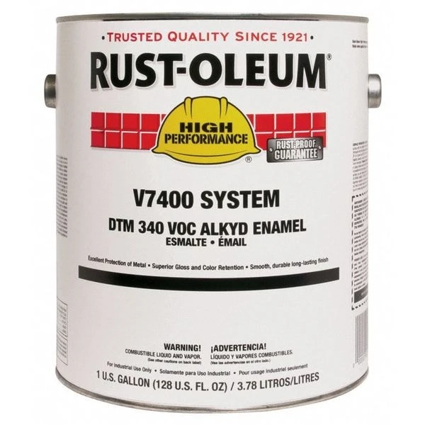 Rust-Oleum Interior/Exterior Paint, High Gloss, Oil Base, Almond, 1 Gal - Image 3
